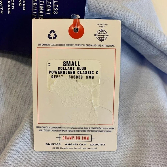 Champion Men's Authentic Athleticwear Powerblend Long Sleeve Sweatshirt SZ S NWT - Picture 7 of 13